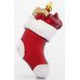Χριστουγεννιάτικη Κόκκινη Κάλτσα (11cm)